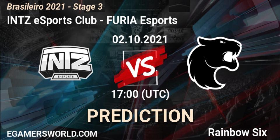 INTZ eSports Club vs FURIA Esports: Match Prediction. 02.10.2021 at 17:00, Rainbow Six, Brasileirão 2021 - Stage 3