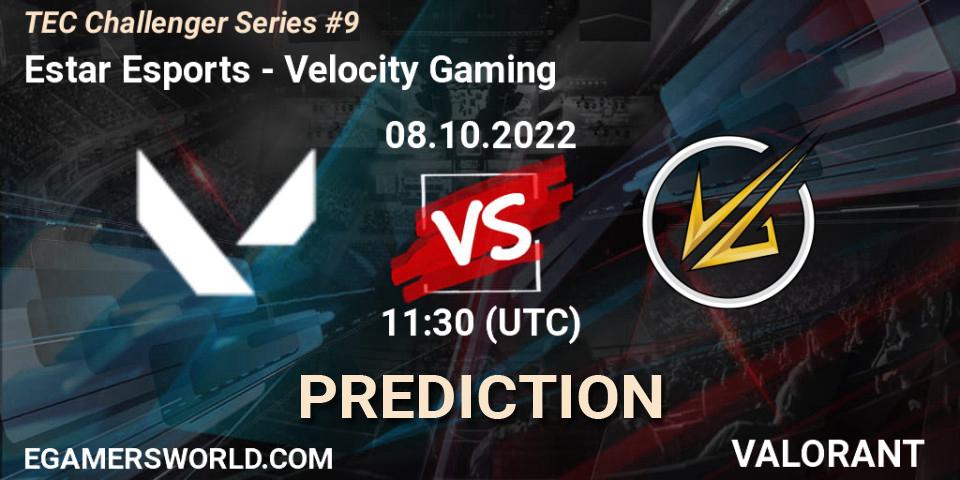 Estar Esports vs Velocity Gaming: Match Prediction. 08.10.2022 at 13:30, VALORANT, TEC Challenger Series #9