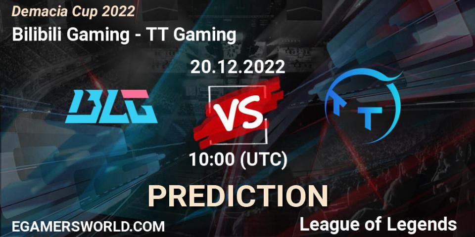Bilibili Gaming vs TT Gaming: Match Prediction. 20.12.2022 at 09:30, LoL, Demacia Cup 2022