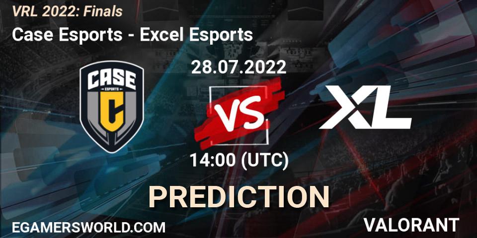 Case Esports vs Excel Esports: Match Prediction. 28.07.2022 at 14:00, VALORANT, VRL 2022: Finals
