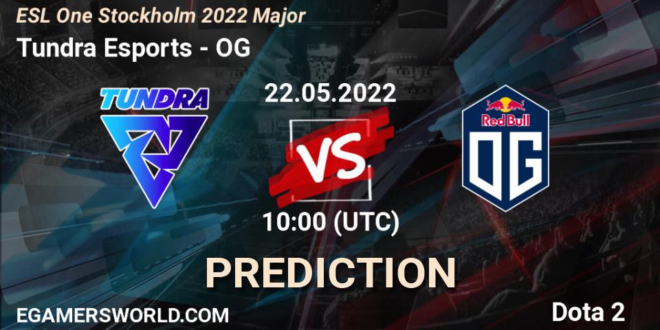 Tundra Esports vs OG: Match Prediction. 22.05.2022 at 10:00, Dota 2, ESL One Stockholm 2022 Major