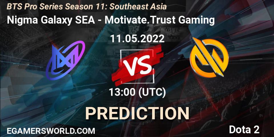 Nigma Galaxy SEA vs Motivate.Trust Gaming: Match Prediction. 11.05.2022 at 13:10, Dota 2, BTS Pro Series Season 11: Southeast Asia