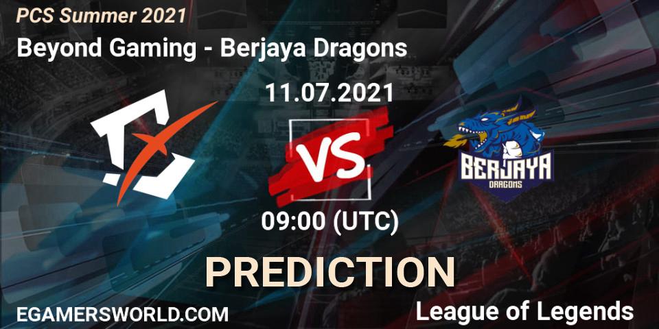 Beyond Gaming vs Berjaya Dragons: Match Prediction. 11.07.2021 at 09:20, LoL, PCS Summer 2021