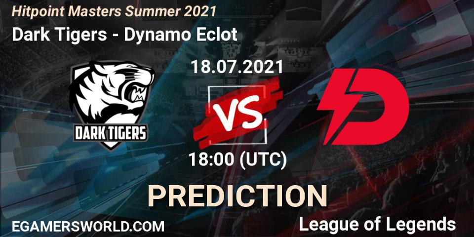Dark Tigers vs Dynamo Eclot: Match Prediction. 18.07.2021 at 19:30, LoL, Hitpoint Masters Summer 2021