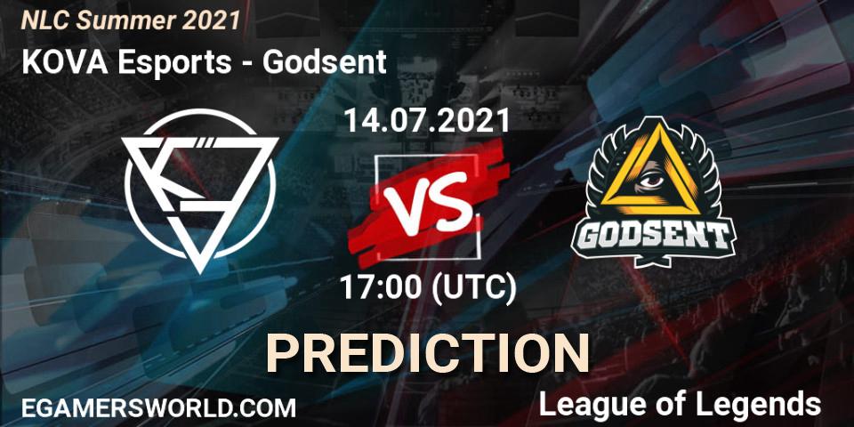KOVA Esports vs Godsent: Match Prediction. 14.07.2021 at 17:00, LoL, NLC Summer 2021