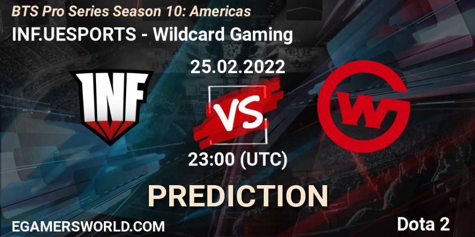 INF.UESPORTS vs Wildcard Gaming: Match Prediction. 25.02.22, Dota 2, BTS Pro Series Season 10: Americas