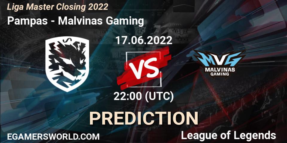 Pampas vs Malvinas Gaming: Match Prediction. 17.06.22, LoL, Liga Master Closing 2022