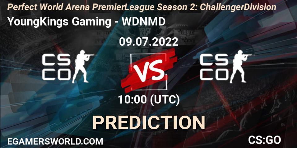 YoungKings Gaming vs WDNMD: Match Prediction. 09.07.2022 at 11:00, Counter-Strike (CS2), Perfect World Arena Premier League Season 2: Challenger Division