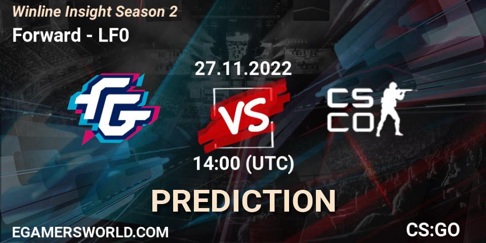 Forward vs LF0: Match Prediction. 27.11.22, CS2 (CS:GO), Winline Insight Season 2