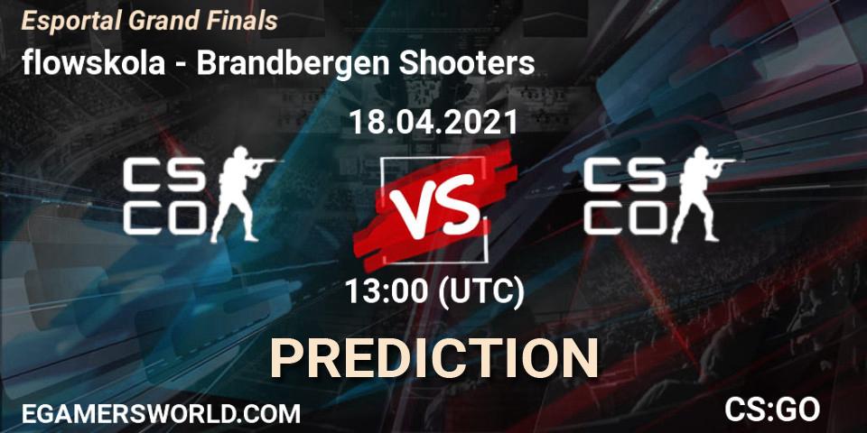 flowskola vs Brandbergen Shooters: Match Prediction. 18.04.2021 at 13:00, Counter-Strike (CS2), Esportal Grand Finals