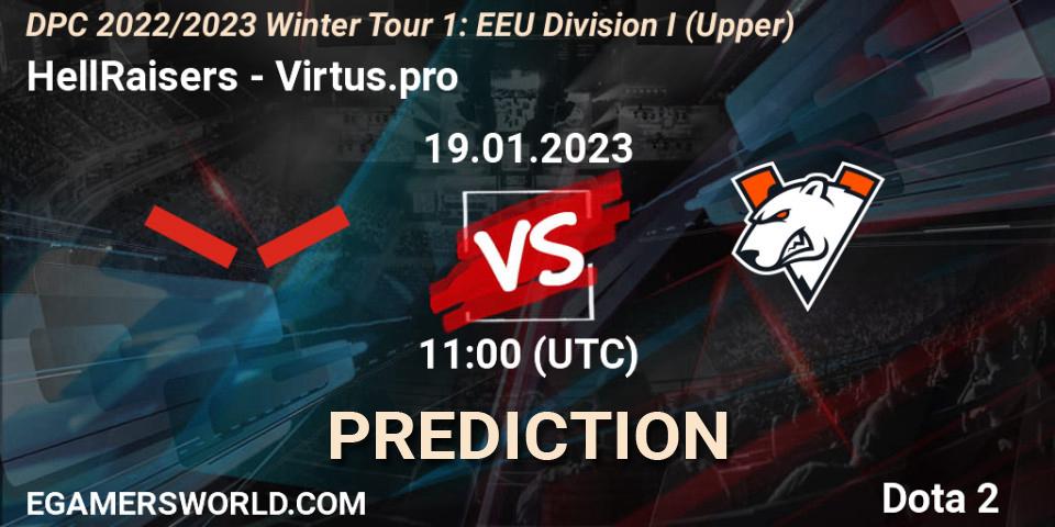 HellRaisers vs Virtus.pro: Match Prediction. 19.01.2023 at 11:02, Dota 2, DPC 2022/2023 Winter Tour 1: EEU Division I (Upper)