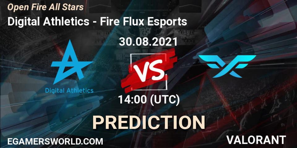 Digital Athletics vs Fire Flux Esports: Match Prediction. 30.08.21, VALORANT, Open Fire All Stars