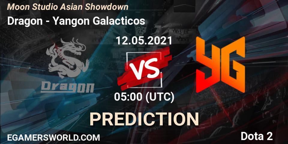 Dragon vs Yangon Galacticos: Match Prediction. 12.05.2021 at 05:15, Dota 2, Moon Studio Asian Showdown