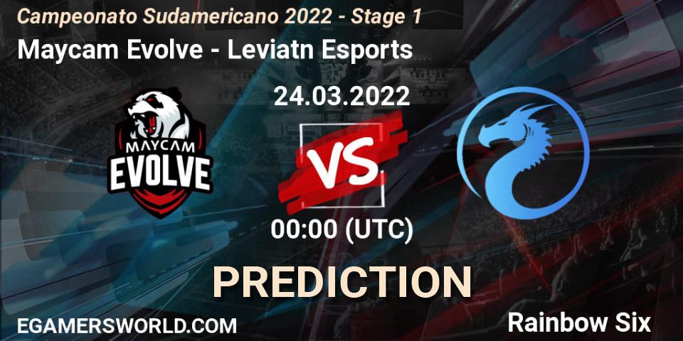 Maycam Evolve vs Leviatán Esports: Match Prediction. 24.03.2022 at 02:00, Rainbow Six, Campeonato Sudamericano 2022 - Stage 1