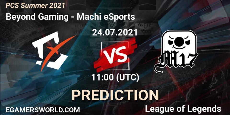 Beyond Gaming vs Machi eSports: Match Prediction. 24.07.2021 at 11:00, LoL, PCS Summer 2021