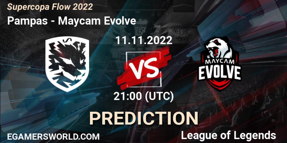 Pampas vs Maycam Evolve: Match Prediction. 11.11.22, LoL, Supercopa Flow 2022