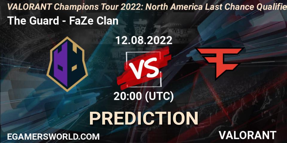 The Guard vs FaZe Clan: Match Prediction. 12.08.22, VALORANT, VCT 2022: North America Last Chance Qualifier