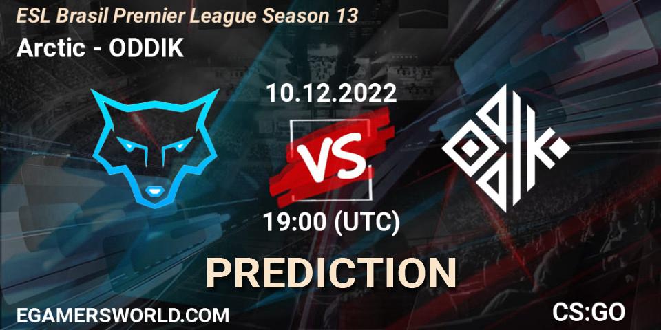 Arctic vs ODDIK: Match Prediction. 10.12.22, CS2 (CS:GO), ESL Brasil Premier League Season 13