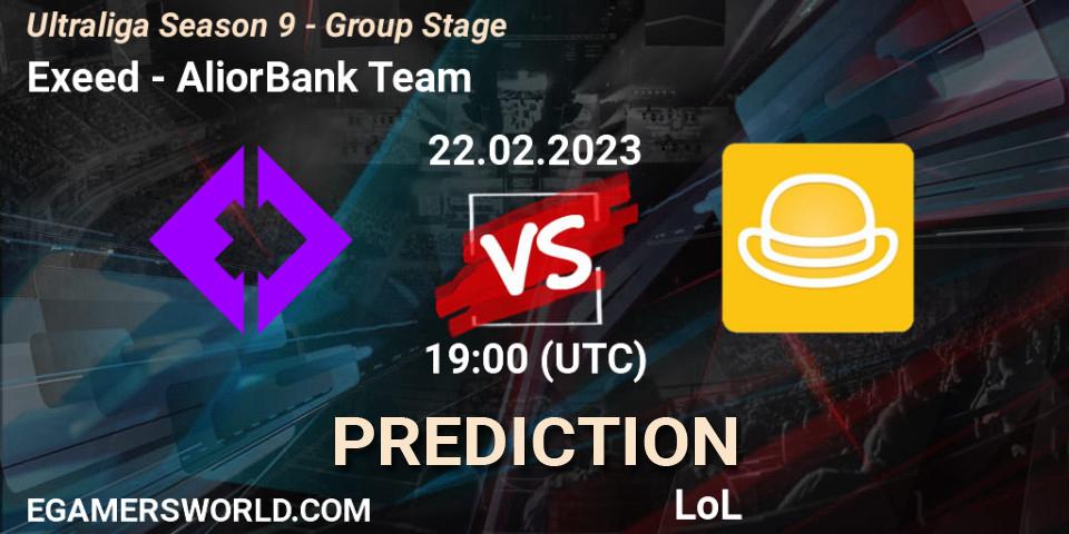 Exeed vs AliorBank Team: Match Prediction. 27.02.2023 at 19:15, LoL, Ultraliga Season 9 - Group Stage