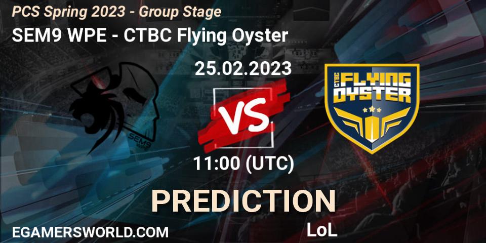 SEM9 WPE vs CTBC Flying Oyster: Match Prediction. 04.02.2023 at 13:15, LoL, PCS Spring 2023 - Group Stage
