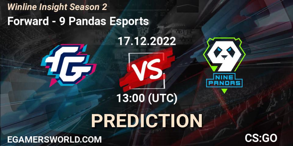 Forward vs 9 Pandas Esports: Match Prediction. 17.12.2022 at 11:00, Counter-Strike (CS2), Winline Insight Season 2