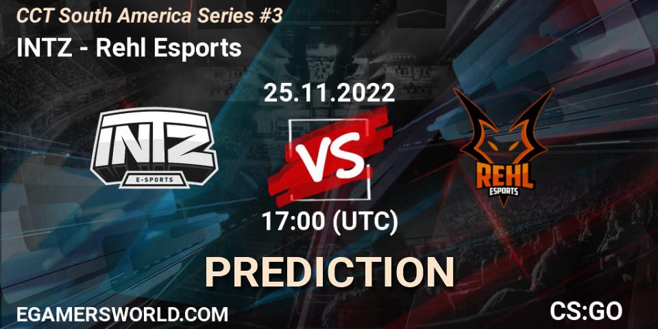 INTZ vs Rehl Esports: Match Prediction. 25.11.22, CS2 (CS:GO), CCT South America Series #3
