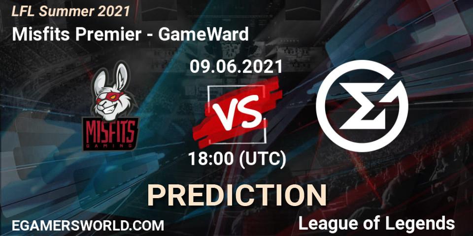 Misfits Premier vs GameWard: Match Prediction. 09.06.2021 at 18:00, LoL, LFL Summer 2021