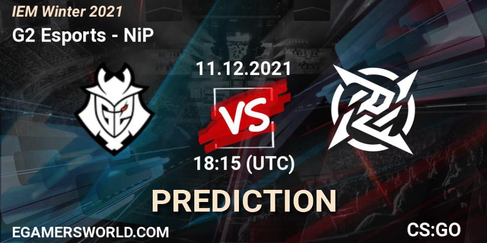 G2 Esports vs NiP: Match Prediction. 11.12.21, CS2 (CS:GO), IEM Winter 2021