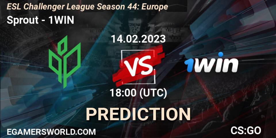 Sprout vs 1WIN: Match Prediction. 12.02.23, CS2 (CS:GO), ESL Challenger League Season 44: Europe