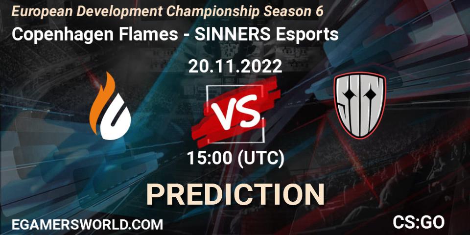 Copenhagen Flames vs SINNERS Esports: Match Prediction. 20.11.22, CS2 (CS:GO), European Development Championship Season 6