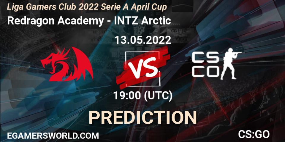 Redragon Academy vs INTZ Arctic: Match Prediction. 13.05.2022 at 19:00, Counter-Strike (CS2), Liga Gamers Club 2022 Serie A April Cup