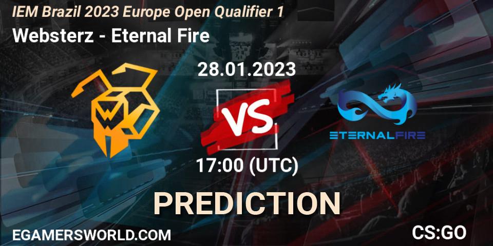 Websterz vs Eternal Fire: Match Prediction. 28.01.23, CS2 (CS:GO), IEM Brazil Rio 2023 Europe Open Qualifier 1