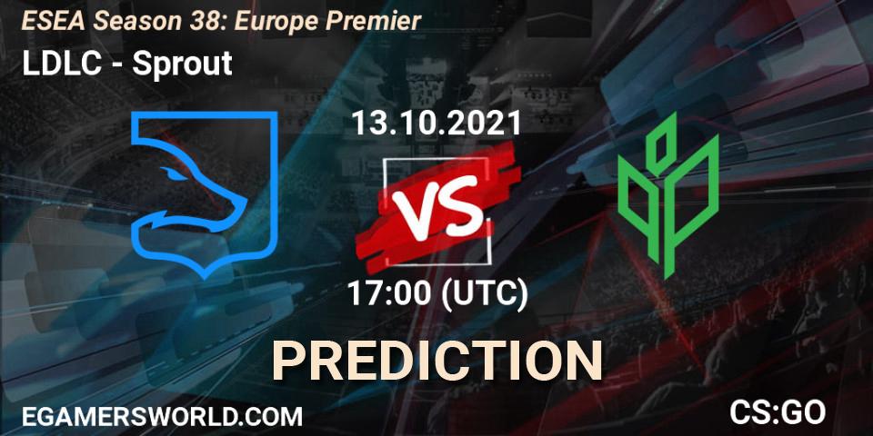 LDLC vs Sprout: Match Prediction. 13.10.2021 at 17:35, Counter-Strike (CS2), ESEA Season 38: Europe Premier