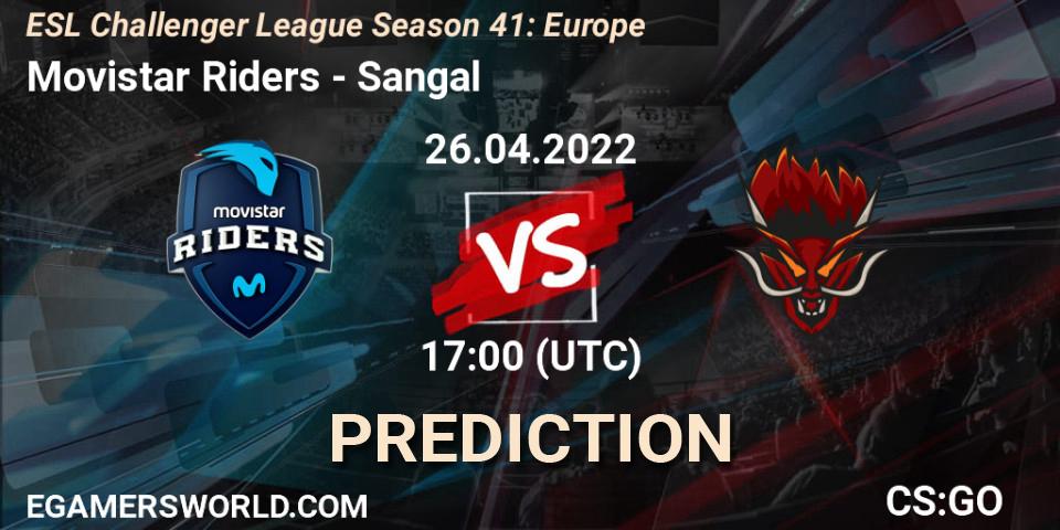 Movistar Riders vs Sangal: Match Prediction. 26.04.2022 at 17:00, Counter-Strike (CS2), ESL Challenger League Season 41: Europe