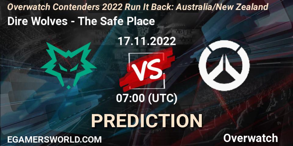 Dire Wolves vs The Safe Place: Match Prediction. 17.11.2022 at 07:00, Overwatch, Overwatch Contenders 2022 - Australia/New Zealand - November
