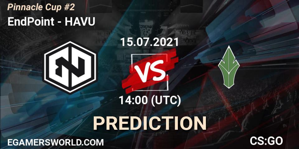EndPoint vs HAVU: Match Prediction. 15.07.2021 at 14:00, Counter-Strike (CS2), Pinnacle Cup #2
