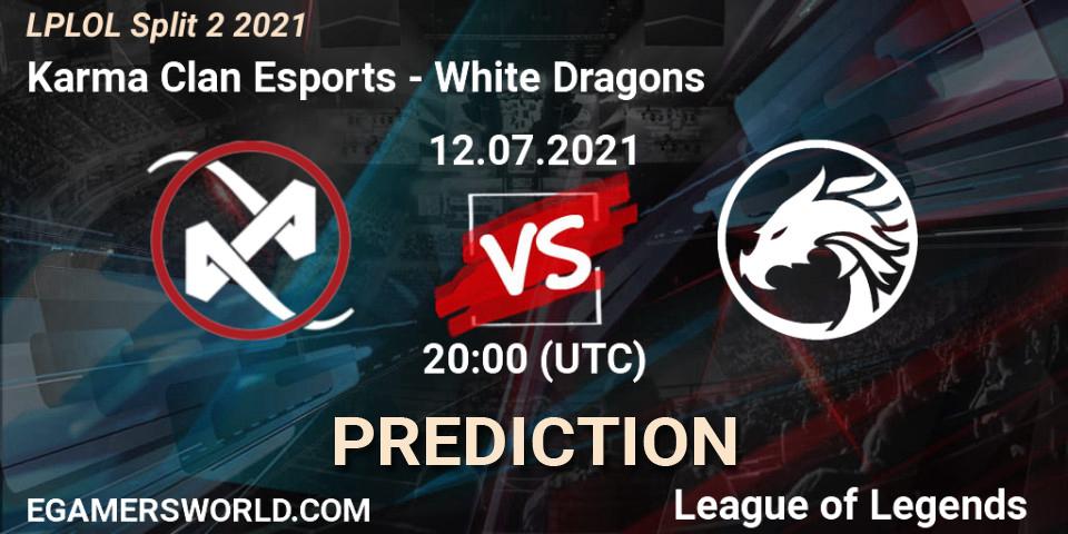Karma Clan Esports vs White Dragons: Match Prediction. 12.07.2021 at 20:00, LoL, LPLOL Split 2 2021