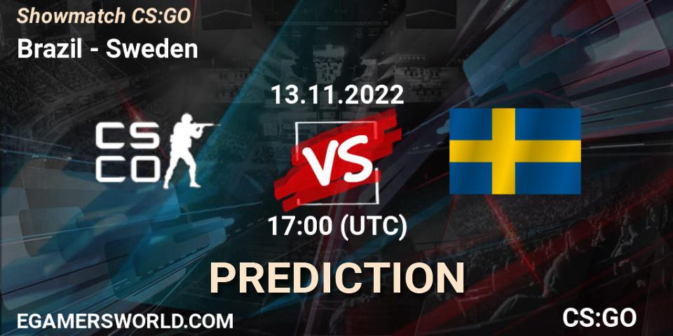 Team Brazil vs Sweden: Match Prediction. 13.11.2022 at 16:00, Counter-Strike (CS2), Showmatch CS:GO