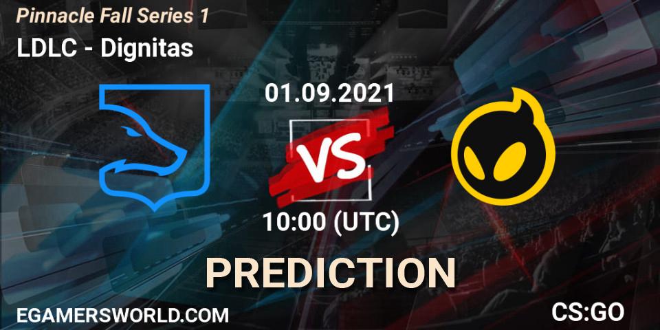 LDLC vs Dignitas: Match Prediction. 01.09.2021 at 10:00, Counter-Strike (CS2), Pinnacle Fall Series #1