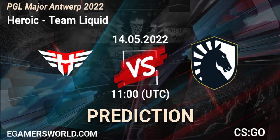 Heroic vs Team Liquid: Match Prediction. 14.05.2022 at 10:00, Counter-Strike (CS2), PGL Major Antwerp 2022
