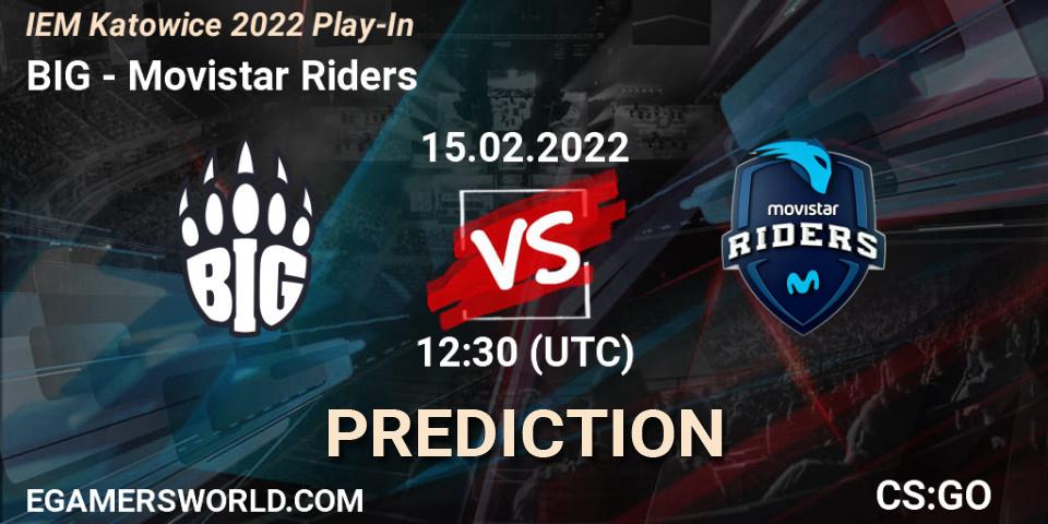 BIG vs Movistar Riders: Match Prediction. 15.02.2022 at 14:15, Counter-Strike (CS2), IEM Katowice 2022 Play-In