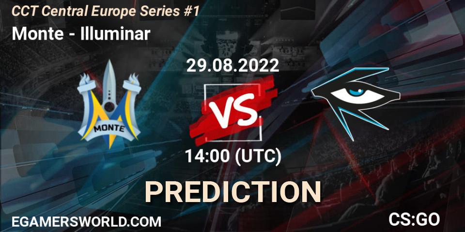 Monte vs Illuminar: Match Prediction. 29.08.22, CS2 (CS:GO), CCT Central Europe Series #1
