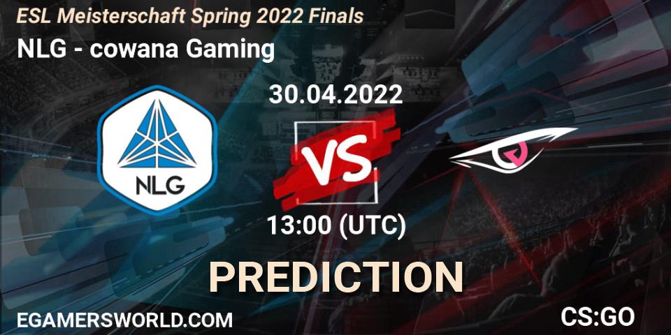 NLG vs cowana Gaming: Match Prediction. 30.04.2022 at 13:00, Counter-Strike (CS2), ESL Meisterschaft Spring 2022 Finals