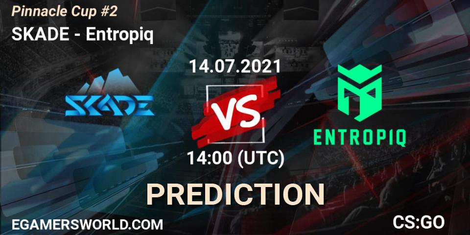 SKADE vs Entropiq: Match Prediction. 14.07.2021 at 14:35, Counter-Strike (CS2), Pinnacle Cup #2