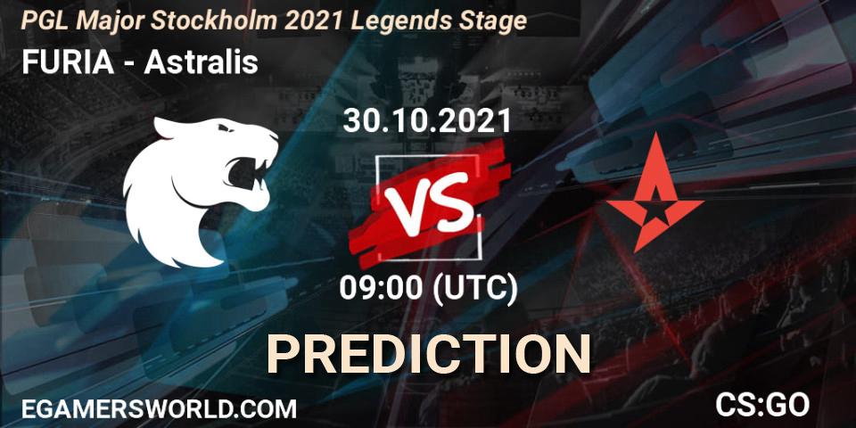 FURIA vs Astralis: Match Prediction. 30.10.2021 at 13:50, Counter-Strike (CS2), PGL Major Stockholm 2021 Legends Stage