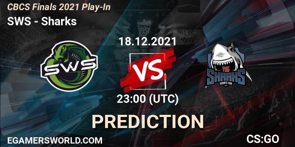 SWS vs Sharks: Match Prediction. 18.12.2021 at 22:30, Counter-Strike (CS2), CBCS Finals 2021 Play-In