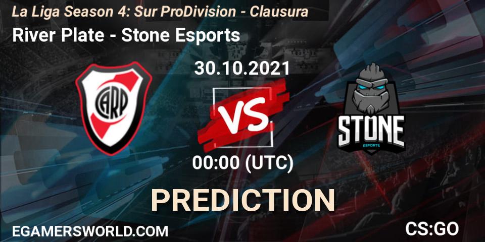 River Plate vs Stone Esports: Match Prediction. 30.10.2021 at 00:10, Counter-Strike (CS2), La Liga Season 4: Sur Pro Division - Clausura