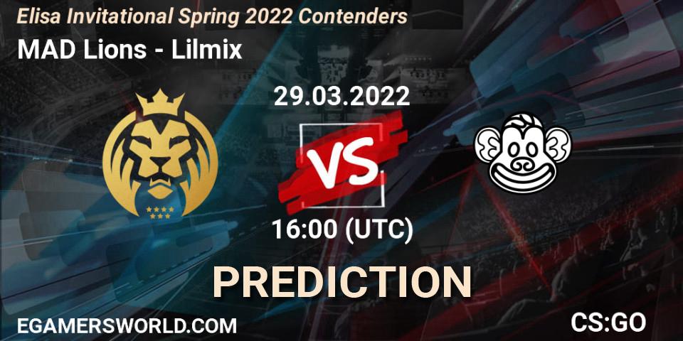 MAD Lions vs Lilmix: Match Prediction. 29.03.22, CS2 (CS:GO), Elisa Invitational Spring 2022 Contenders