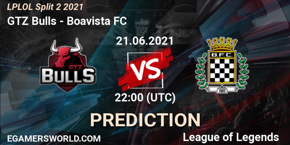 GTZ Bulls vs Boavista FC: Match Prediction. 21.06.21, LoL, LPLOL Split 2 2021