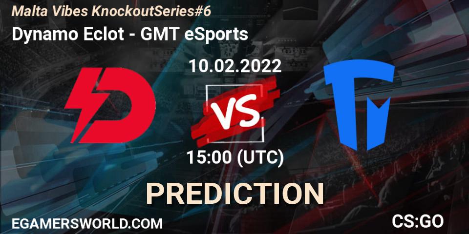 Dynamo Eclot vs GMT eSports: Match Prediction. 10.02.2022 at 15:10, Counter-Strike (CS2), Malta Vibes Knockout Series #6